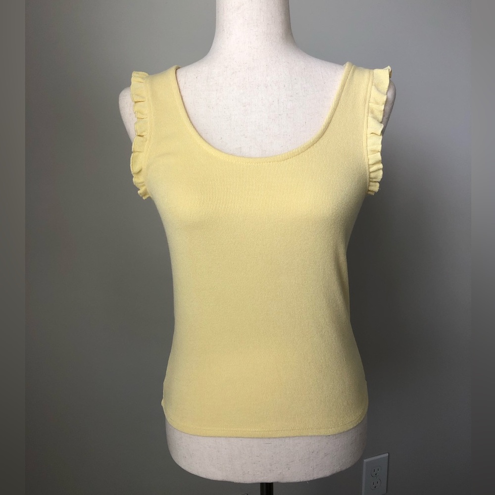 Mango ruffle detail top